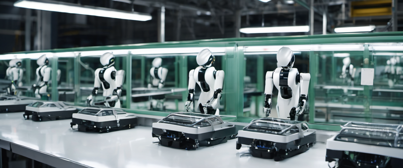 AGIBOT livestreams humanoids working a real tablet factory line