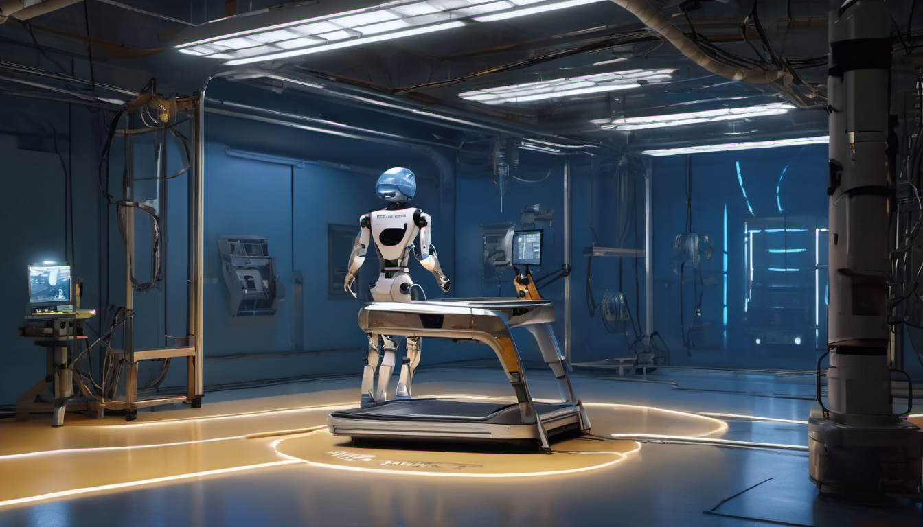 Tesla's Optimus still needs a human on a treadmill